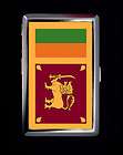 cigarette case metal wallet sri lankan national flag sri lanka