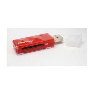    IMPCRS100R SD™/SDHC™ USB Card Reader   Red Electronics