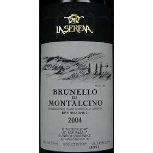  2004 La Serena Brunello Di Montalcino 750ml Grocery 