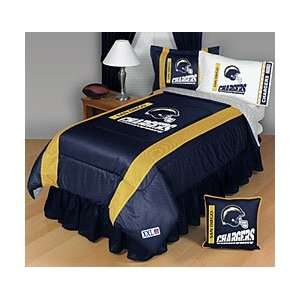  NFL San Diego Chargers Sidelines SIZE TWIN Bedding Set 