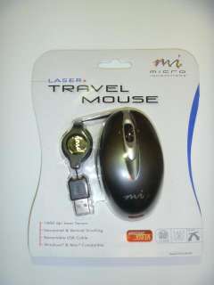Micro Innovations Mini Laser Home Office TRAVEL MOUSE  