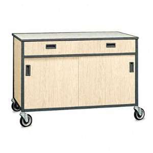    FTD152100128   Mobile Drawer Shelf Cabinet w/Doors