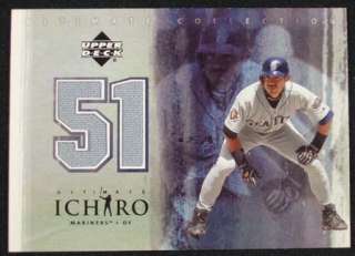 2001 Ultimate Collection Ichiro Game Jersey Card  