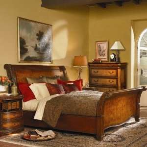  Lansford Park Sonoma Sleigh Bedroom Set in Distressed 