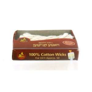  100% Cotton Wicks Smokeless   for Oil Menorah, 50/Pack 