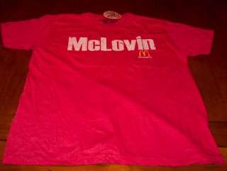 VINTAGE McDonalds MCLOVIN T Shirt 2XL XXL NEW w/ tag  