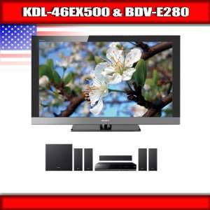  Sony KDL 46EX500   46 BRAVIA LCD TV + Sony BDV E280   5.1 