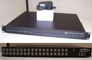 GVI 16 Channel Color Triplex CCTV Multiplexer GV CMP163R w/ AC Adapter 