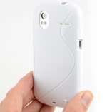   White Hard Gel Hybrid TPU Case Cover for HTC AMAZE 4G T Mobile  