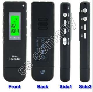 560hours 2GB Voice Activated Dictaphone Recorder FM   