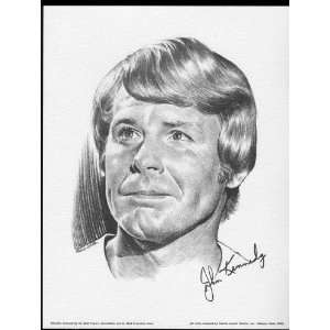   John Kennedy Boston Red Sox Lithograph 