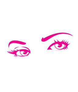 SEXY EYES WALL STICKERS ART DECALS NAME QUOTES WOMAN  