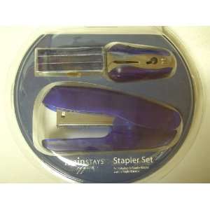   Stapler Set Blue Staples, Stapler & Staple Remover