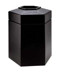 45 Gallon All Season Outdoor Hexagon Garbage Can  