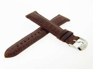 BRAND NEW Genuine Michele 18mm Brown Alligator Watch Band Strap  