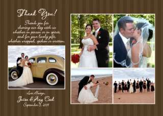 Wedding Save the Date Thank You Card Invitation Collage  