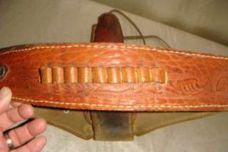 Western Cowboy Leather Belt and Gun Holster Medium 32 38 Made in 