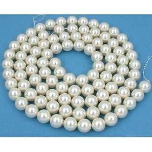   100 Cream Swarovski Crystal Pearl Beads Jewelry 12mm