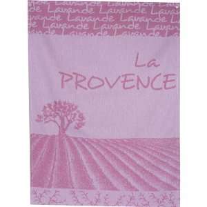  La Provence Pink French Jacquard Tea Towel