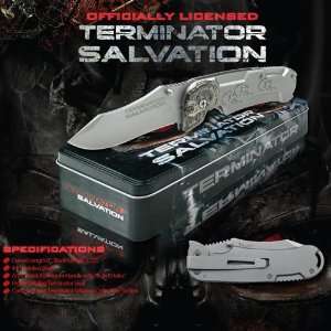 Terminator Salvation Bullet Holes in Silver Blade   Officially 