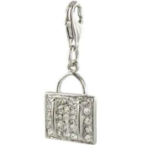   Crystal CZ Clip on Charm for Thomas Sabo style bracelets and necklaces