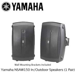 Yamaha NSAW150B Black In / Outdoor Speaker Pair Mint  