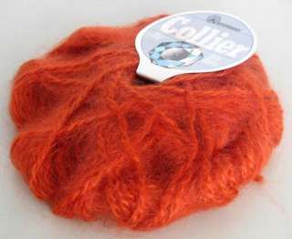 SALE  Austermann Collier Baby Mohair Yarn Orange Rust  