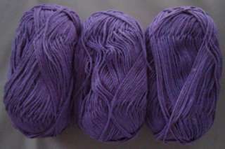 Peaches & Creme Cotton Mill End Yarn Color  GRAPE, One Pound, 4 Ply 