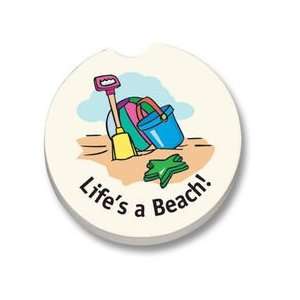  Lifes a Beach Car Coaster, Single