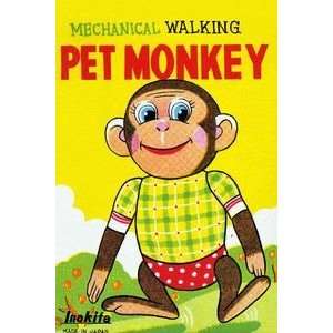Mechanical Walking Pet Monkey   Paper Poster (18.75 x 28.5)  