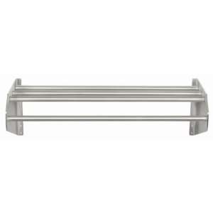   Satin Aluminum Wall Mounted 36 Inch Coat And Hat Rack