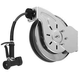   05 50 Open Epoxy Coated Steel Hose Reel with Front Trigger Water Gun