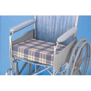 Foam Wedge Wheelchair Cushion Plaid 16 x 16 x 3 to 1 (Catalog Category 