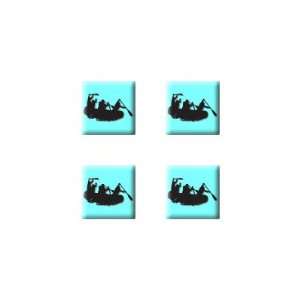 Whitewater Rafting   Set of 4 Badge Stickers Electronics