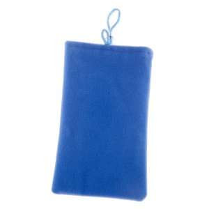   Berry Blue Micro Fiber Plush Sock Cover; Fits Nearly All Mobile Phones