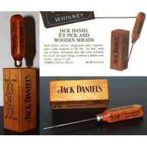  Jack Daniels Ice Pick and Wooden Sheath 